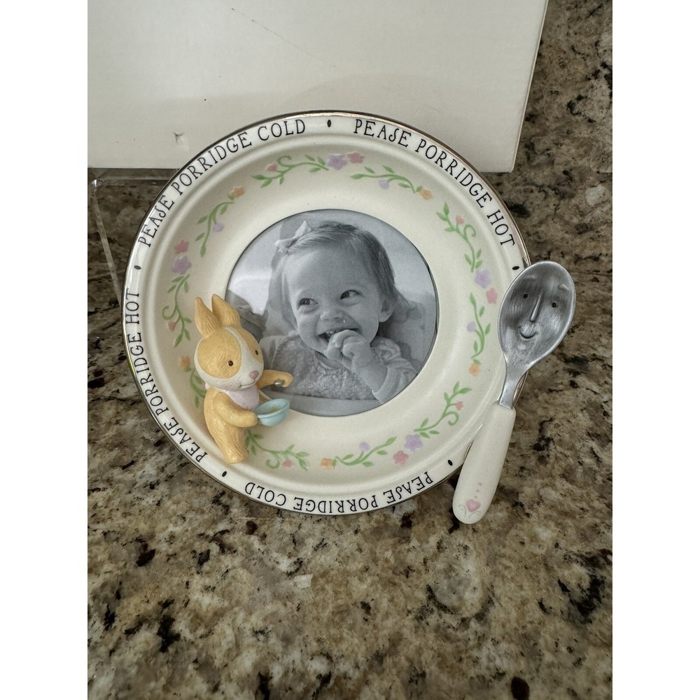 Hallmark Keepsake Nursery Rhyme  Baby Picture Frame -Pease Porridge Hot Rabbit